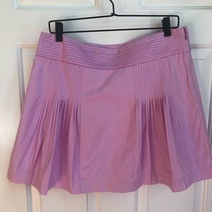 J. Crew pink pleated skirt